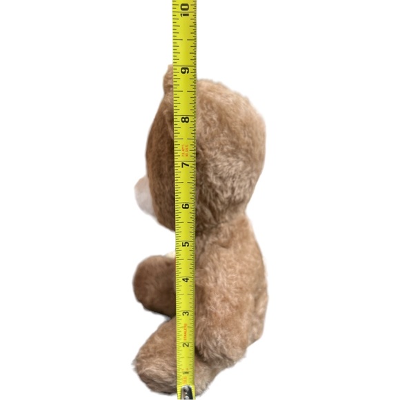 Animal Fair Dydee Teddy Bear 1970s Sitting Heart On Chest 10” Inches Plush - Picture 8 of 8